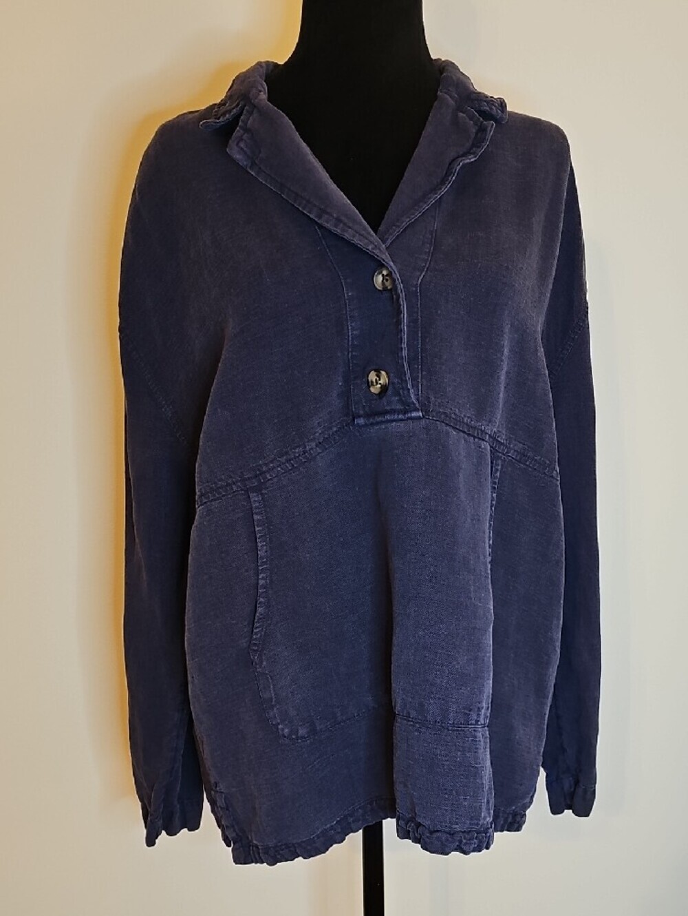 Nicole Miller Artelier Lagenlook Linen-Blend Pullover Top - Picture 2 of 10